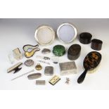 A selection of antique and vintage tableware and accessories, to include a pair of Edwardian