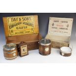 An early 20th century stained pine 'Day & Sons, Universal medicine chest', with a paper label to the