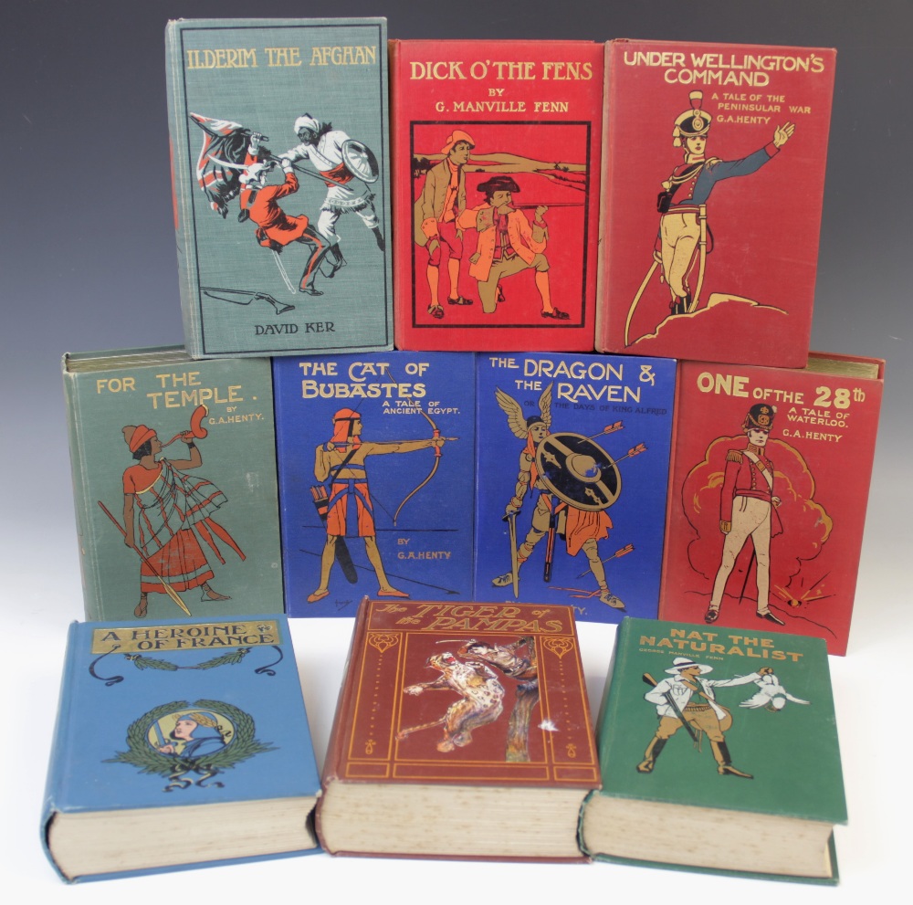DECORATIVE BINDINGS: A collection of five children's adventure stories in Fin de Siècle style