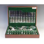 An eighty-six piece cutlery set by Butler of Sheffield, comprising eight soup spoons, eight