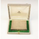 An Art Deco silver compact/cigarette case, retailed by Asprey, marks for ?FOS? London 1937, of