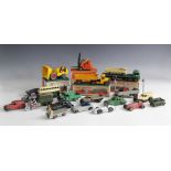 A collection of Diecast vehicles, to include a Dinky Supertoys Foden Flat Truck (No. 502), a Dinky