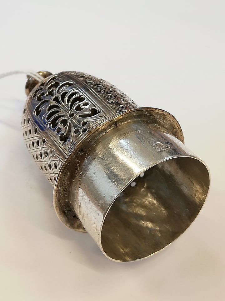 A George II silver sugar caster, Samuel Wood, London 1741, of baluster form on circular foot with - Image 9 of 11