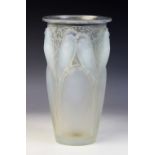 An Art Deco Lalique 'Ceylan' vase, early 20th century, designed by René Lalique (1860-1945) and