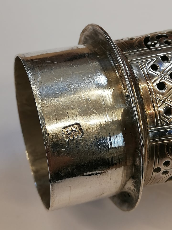 A George II silver sugar caster, Samuel Wood, London 1741, of baluster form on circular foot with - Image 4 of 11