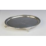 A George III silver teapot stand, marked ?IT? (possibly John Tatum I), London 1790, of oval form