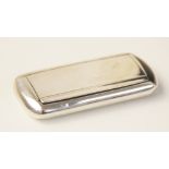 A George V silver snuff box, Stokes & Ireland, Chester 1919, of rounded rectangular form, plain