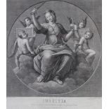 After Raphael (1483-1520), 'Justitia' Engraving on paper by Raphael Morghen (1758-1833), drafted
