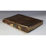 A late 18th or early 19th century scientific dictionary, volume IV, full leather, containing