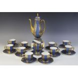 An Art Deco Royal Doulton part coffee service, early 20th century, comprising; a coffee pot and