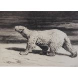 After Herbert Thomas Dicksee (1862-1942), "Bear Of The North", Etching on paper, Signed in pencil to