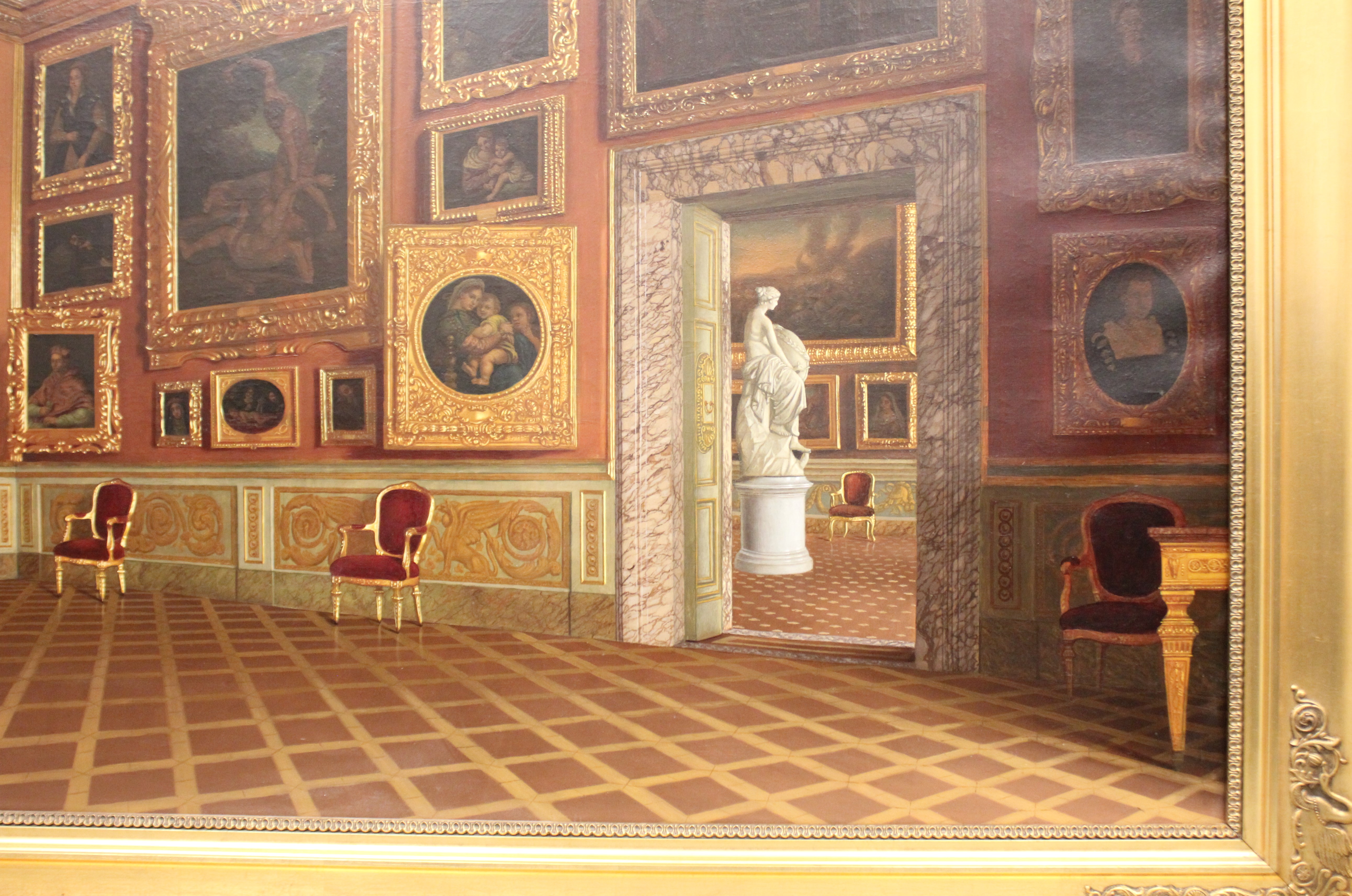 Francesco Maestosi (Italian, 1822-1883), 'Sala de Saturne' [Room of Saturn in the Pitti Palace, - Image 7 of 8
