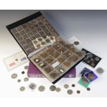 A collection of silver, copper and cupro-nickel Victorian and later English coinage, comprising