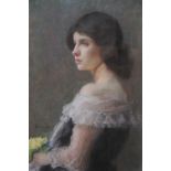 Elizabeth Adela Stanhope Forbes [nee Armstrong] (1859-1912), Pastel on paper, Portrait of a lady