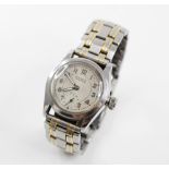 A Gentleman's vintage Rolex Oyster stainless steel wristwatch, the round dial with Arabic numerals