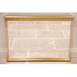 A 19th century style giltwood wall mirror, late 20th/early 21st century, the rectangular bevelled