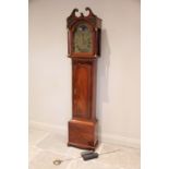 A George III Scottish mahogany cased eight day longcase clock by John Peatt, Crieff, circa 1780,