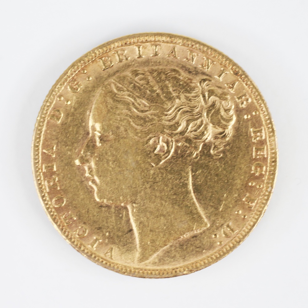 A Victorian gold sovereign, dated 1876, gross weight approx. 8.0gms - Image 2 of 2