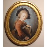 After François-Hubert Drouais (French, 1727-1775), A 19th century copy of a young student, and