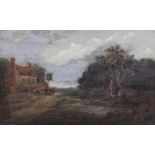 Flemish school (later 18th/early 19th century), Tavern on a country road, Oil on panel, Unsigned,