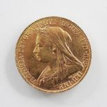 A Victorian gold sovereign, dated 1900, gross weight approx. 7.9gms