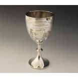 Agricultural Interest: A George V silver trophy cup, Vaughton & Sons, Birmingham 1932, of typical