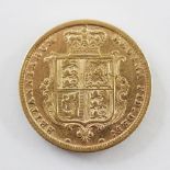 A Victorian gold half sovereign, dated 1885, gross weight approx. 4gms