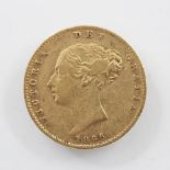 A Victorian gold half sovereign, dated 1866, gross weight approx. 4.1gms