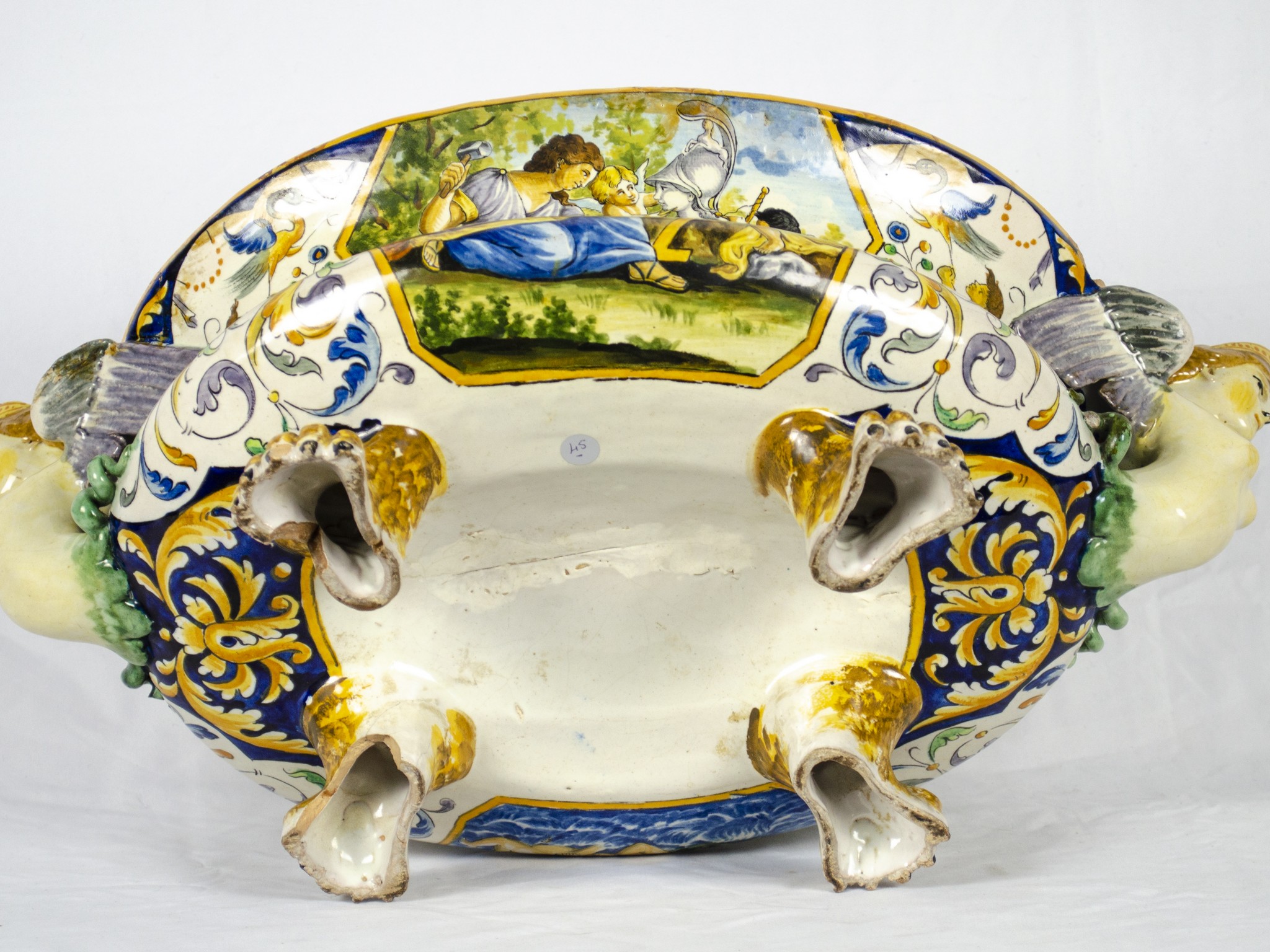 Centrotavola in maiolica istoriata - Image 3 of 3