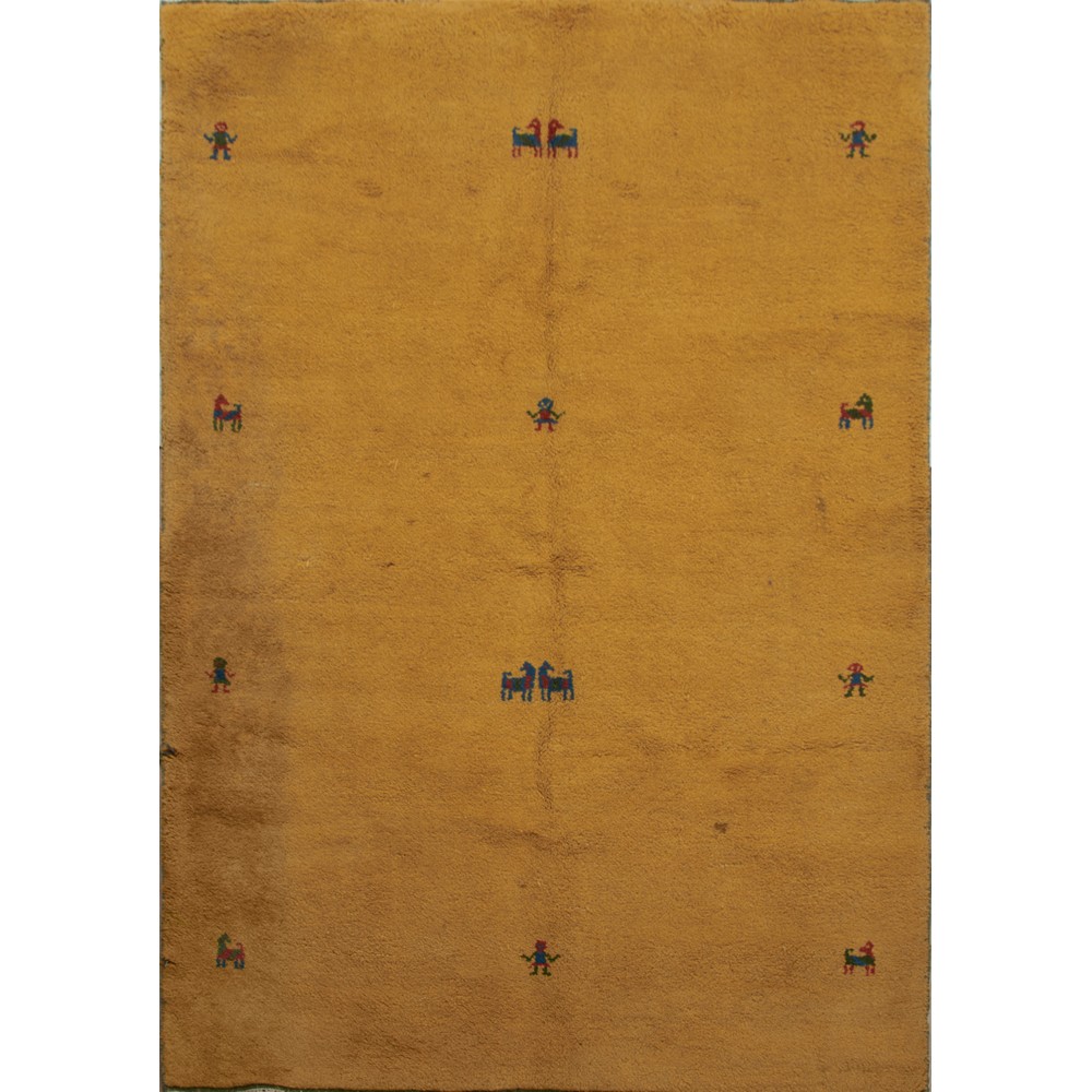 TAPPETO GABBEH trama ed ordito in cotone, vello in lana (usura). India XX secolo - cm 240 x 168