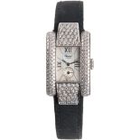 OROLOGIO Chopard modello 'La Strada' in oro bianco 18 KT con diamanti taglio brillante ct. 2,56.