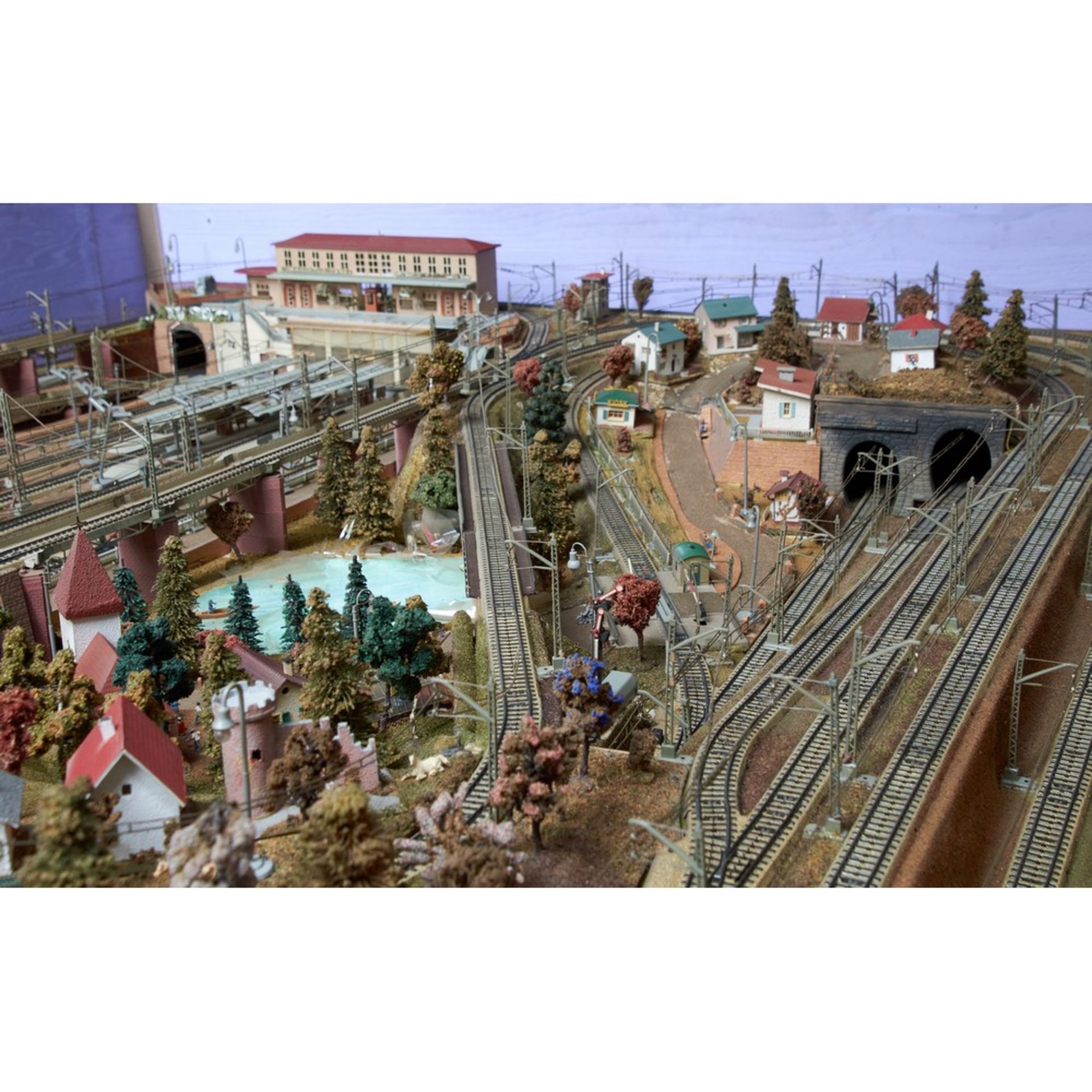 MARKLIN, POCHER, RIVAROSSI. Produzione Italiana anni â€˜70 Raro e grande plastico ferroviario - Bild 2 aus 9