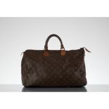 LOUIS VUITTON, BORSA SPEEDY 40 Bauletto Louis Vuitton Monogram Speedy 40, anni ottanta, in tela