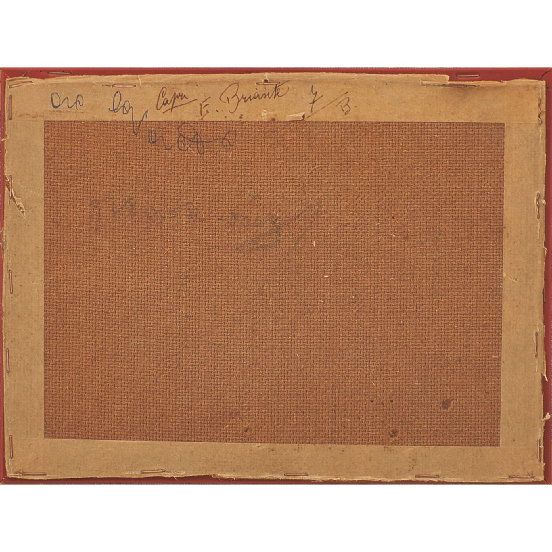EZELINO BRIANTE (Attr.le) Olio su carta applicata su masonite "Capri". - cm 18 x 24 - Bild 2 aus 2