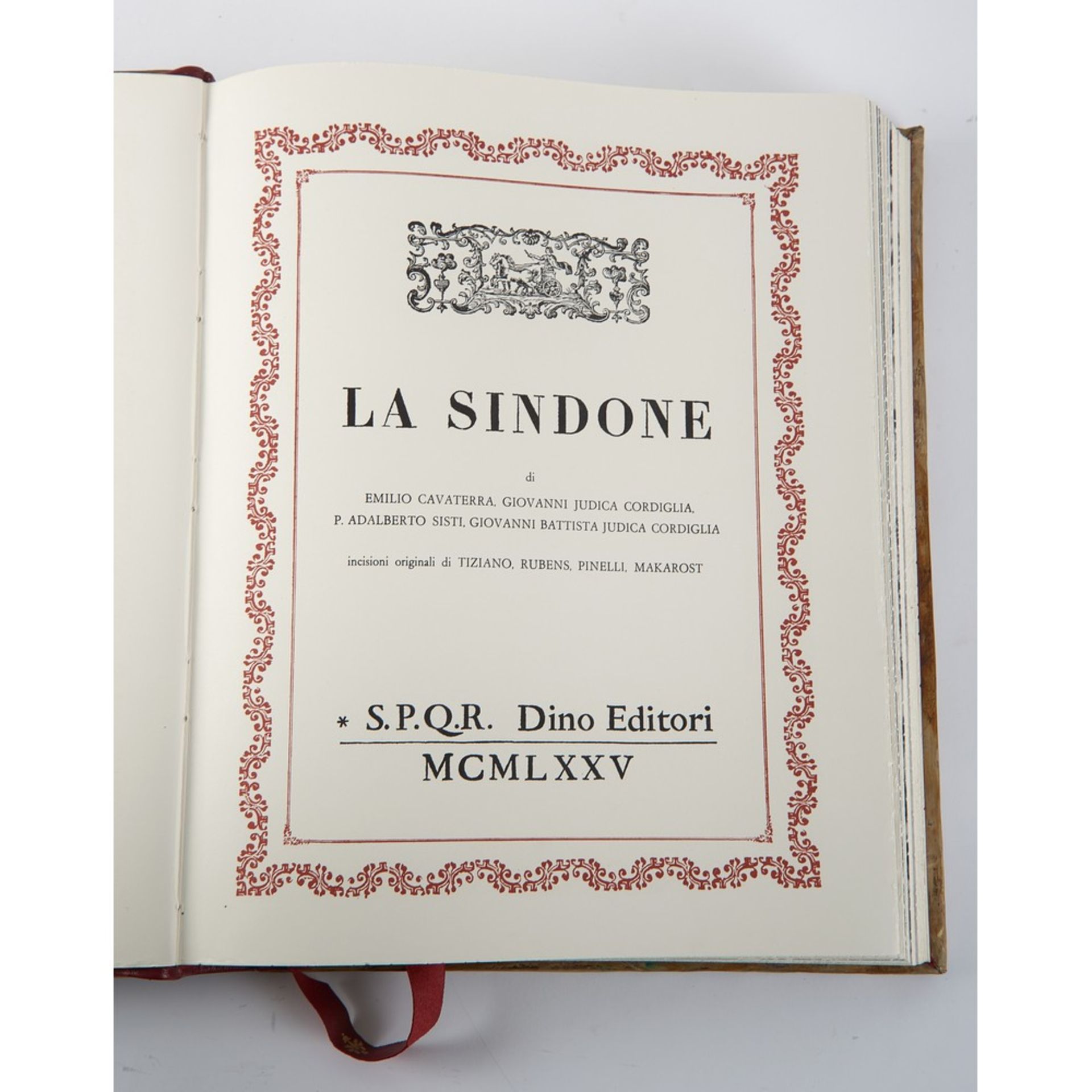 VOLUME AA. VV. LA SINDONE , ed. Dino Editori MCMLXXV. Edizioni di lusso. Copia n. 203 a tiratura - Image 2 of 3