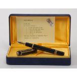 PENNA stilografica Waterman le Man 100, laccata, con pennino in oro 18 KT in confezione originale