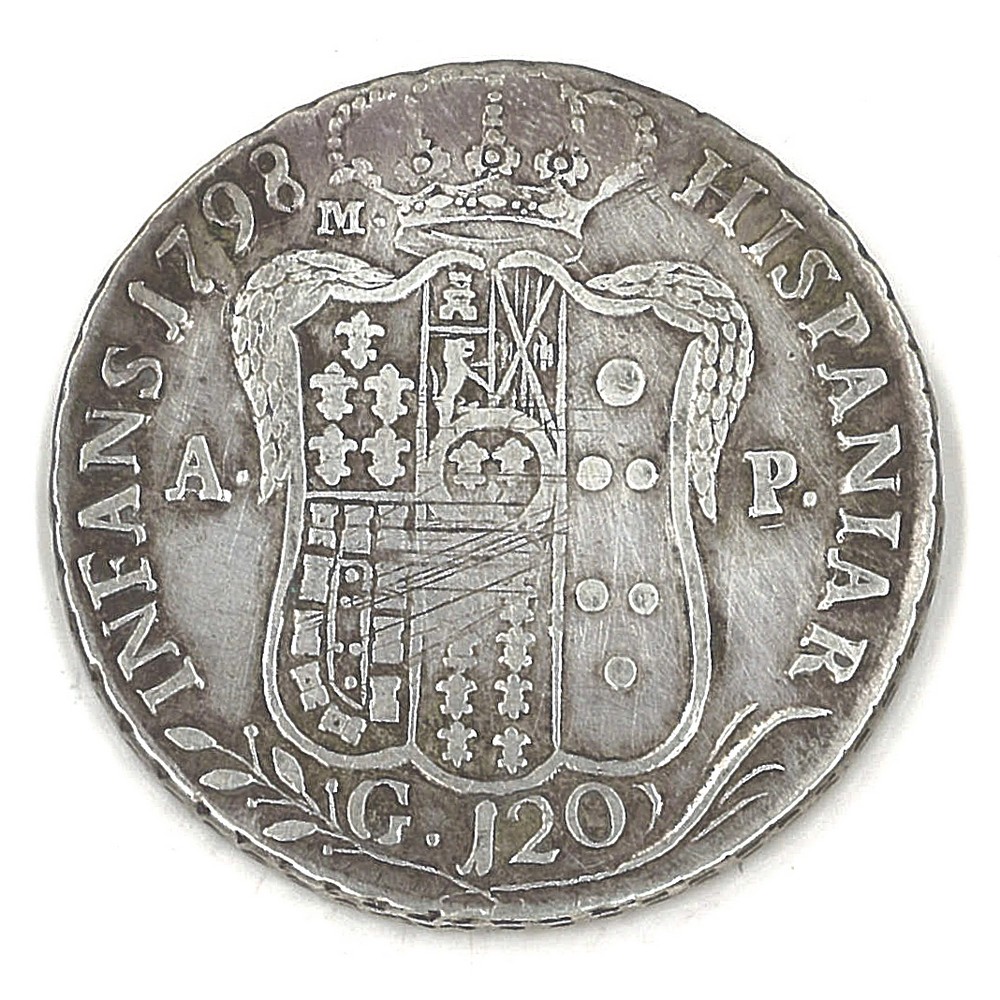 NAPOLI - FERDINANDO IV - 1796 Piastra - Image 2 of 2