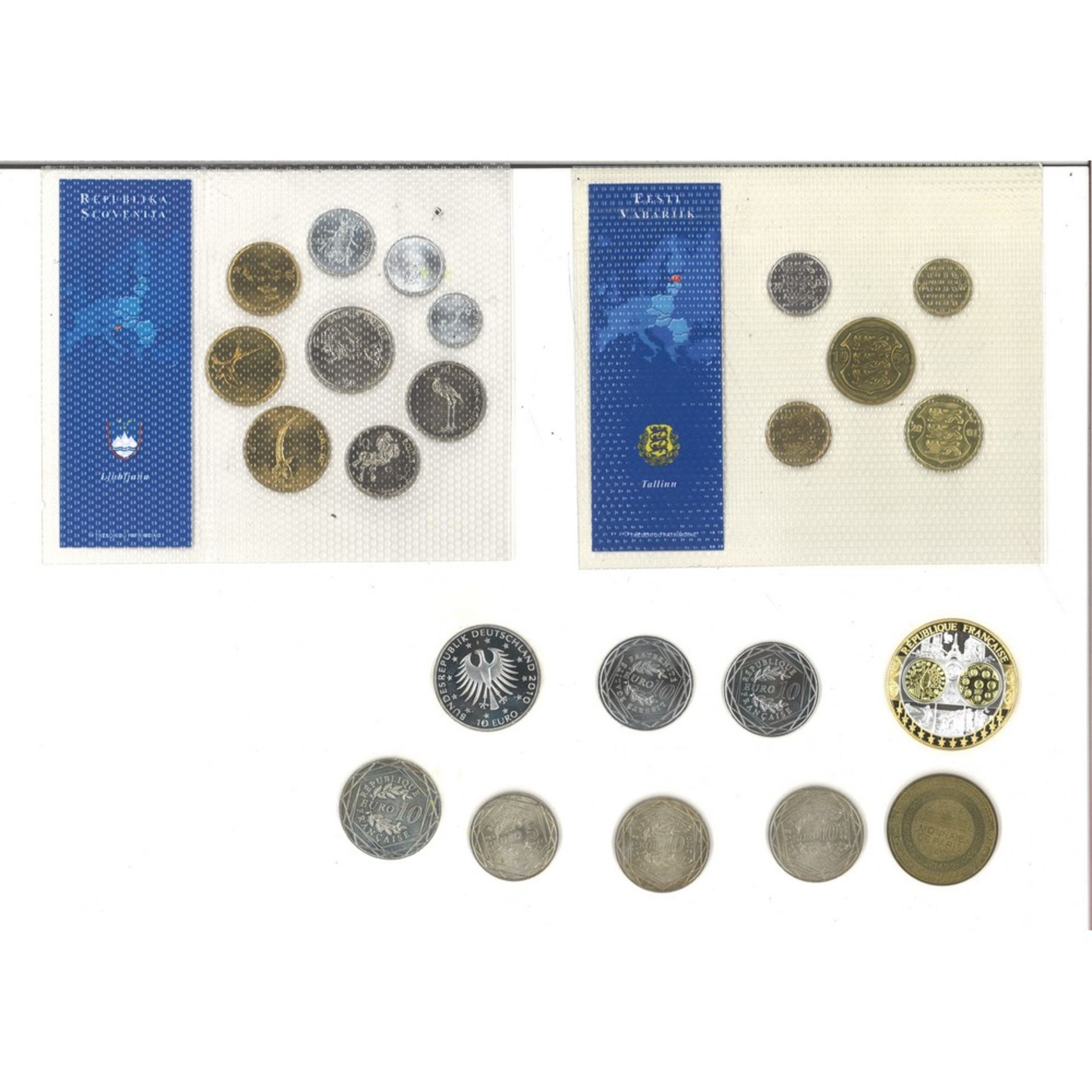 Insieme di 8 monete e 2 medaglie - Image 2 of 2