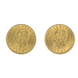 ITALIA REGNO - VITTORIO EMANUELE II - 1863/65 20 Lire oro