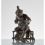 SCULTURA in bronzo "Primate"