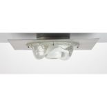 TONI ZUCCHERI (Attr.le) Lampada da soffitto in vetro