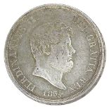 REGNO DUE SICILIE - FERDINANDO II - 1855 Piastra