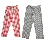 DUE PANTALONI MOSCHINO CHEAP AND CHIC E PRADA VINTAGE