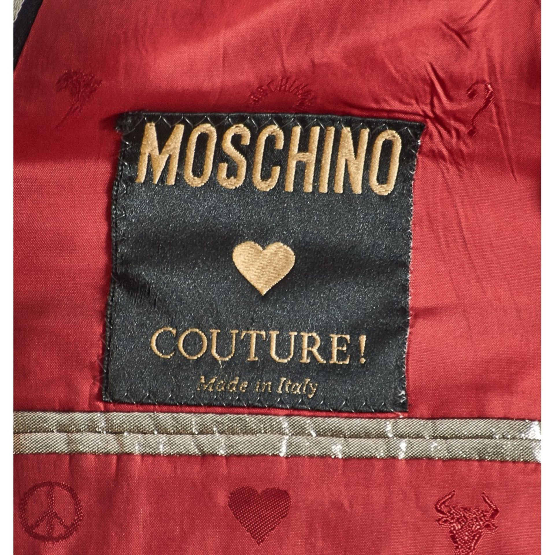 MOSCHINO COUTURE GIACCA UOMO A RIGHE VINTAGE - Image 2 of 2