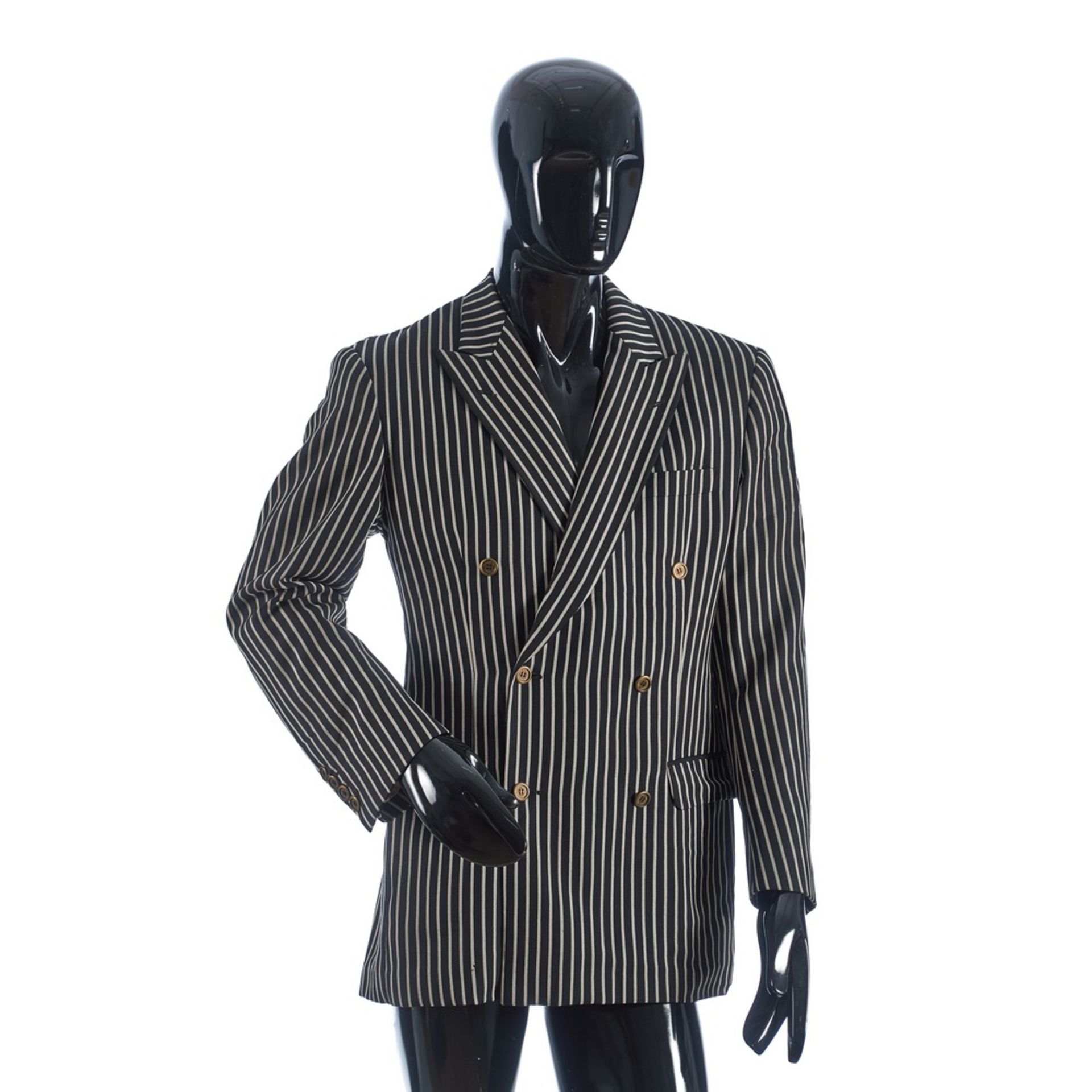 MOSCHINO COUTURE GIACCA UOMO A RIGHE VINTAGE