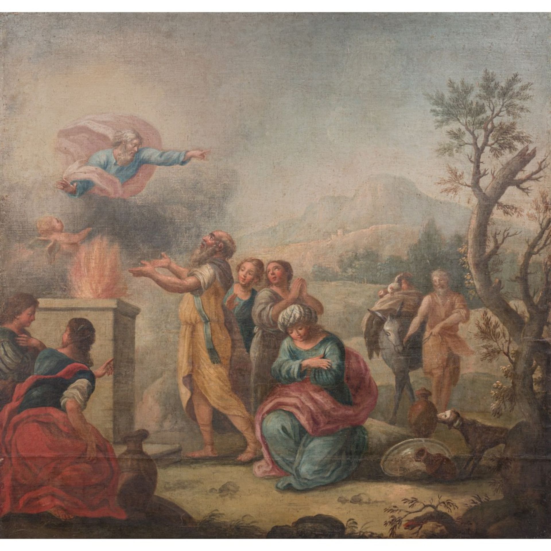 SCUOLA VENETA DEL XVIII SECOLO, Scene Bibliche - Image 2 of 3