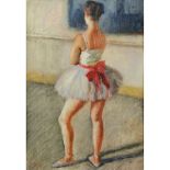 PITTORE DEL XX SECOLO, Ballerina, Olio su tavoletta