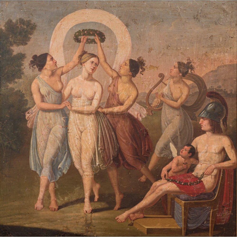 NICOLAS POUSSIN (Maniera di), Le tre Grazie