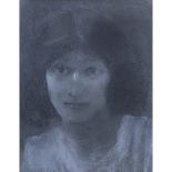 PIETRO DE FRANCISCO, Ritratto femminile, Carboncino su carta