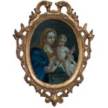 SCUOLA SICILIANA DEL XVIII SECOLO, Madonna con Bambino